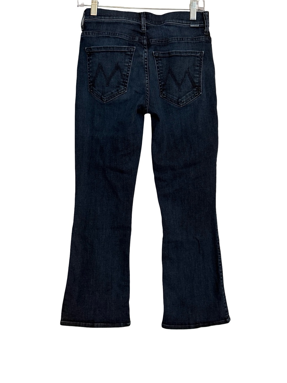 MOTHER Insider Crop Twilight Magic Dark Wash Kick Flare Jeans Size 26 - Picture 3 of 11